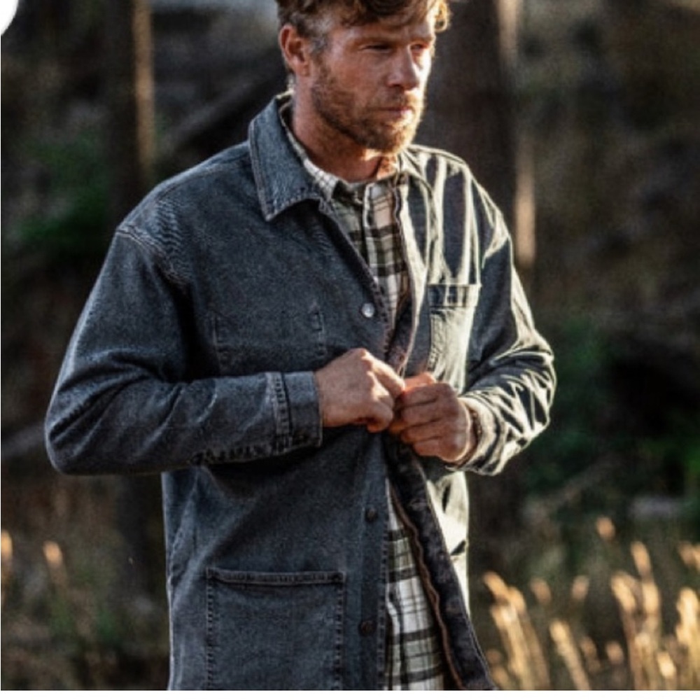 UNISON max denim chore jacket shacket Medium